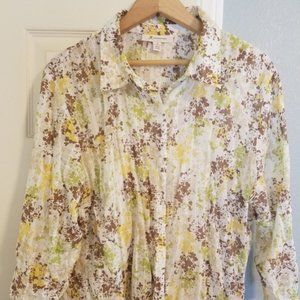 JM Collection Light and Sunny Summer Blouse